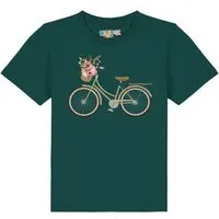 watabout kids watabout.kids T-Shirt Kinder Fahrrad mit Blumen, Glazed green, – Produktbild 1 von 1