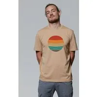 watapparel watapparel T-Shirt Retro Sunset Ocean, Latte, – Produktbild 1 von 1