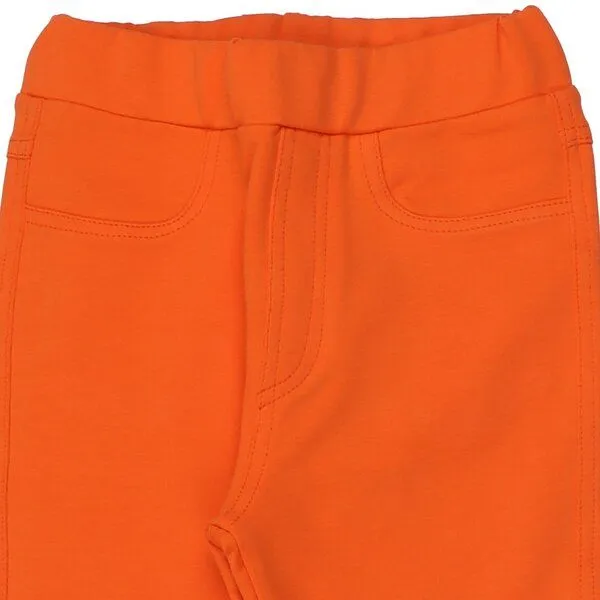 Walkiddy Walkiddy Kinder Sweatleggings GOTS zertifiziert, Bio-Baumwolle, orange, weich & elastisch, bequemer Bund, Blau, – Produktbild 2 von 2