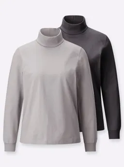 Witt Rollkragenshirt steingrau + anthrazit – Produktbild 1 von 1