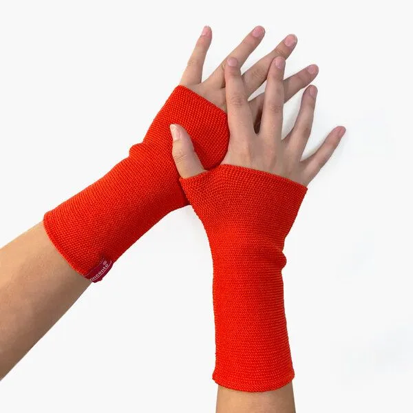 vincente vincente Armstulpen mit Daumenloch, Rosso, – Produktbild 3 von 3