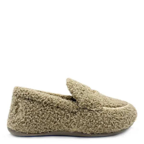 thies thies 1856 ® Rec Teddy Loafer aus rec. Kunstfell, Beige, – Produktbild 1 von 4