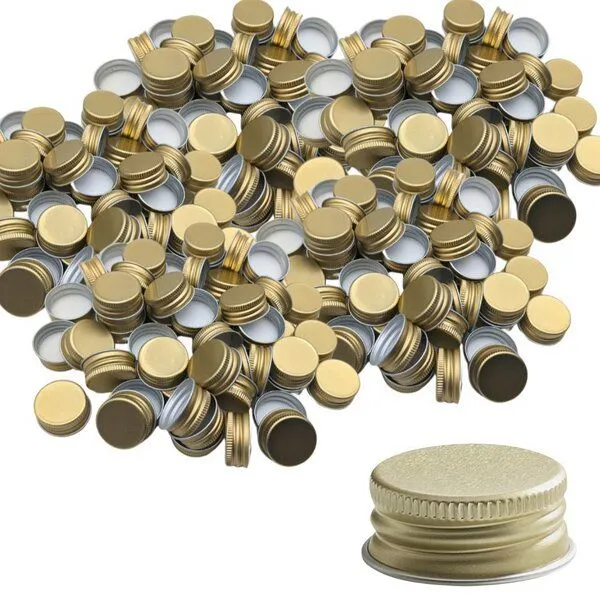 mikken mikken Ersatzdeckel PP28 für Glasflaschen Öffnung 1,8 cm Schraubdeckel, Gold, – Produktbild 3 von 4