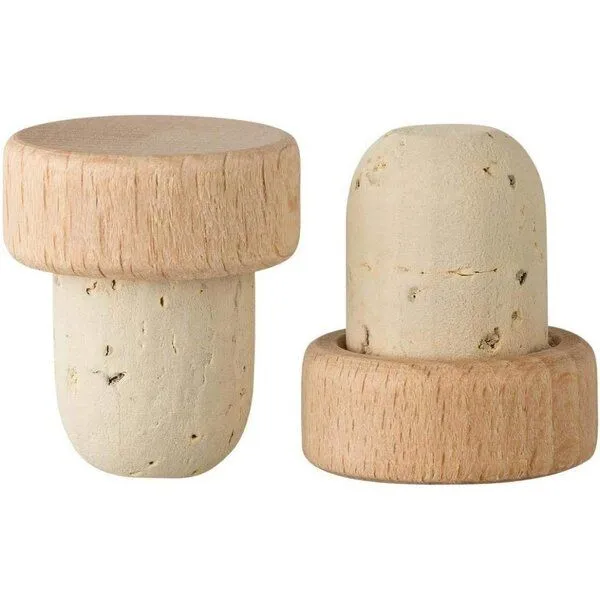 Kork-Deko Kork-Deko Griffkorken mit Holzgriff 19,5mm | Holzgriffkorken | 100% Naturkork | Für Gin, Spirituosen, Öle und Saft | Griffgröße 29 x 12 mm | 10er-Pack – Produktbild 5 von 6