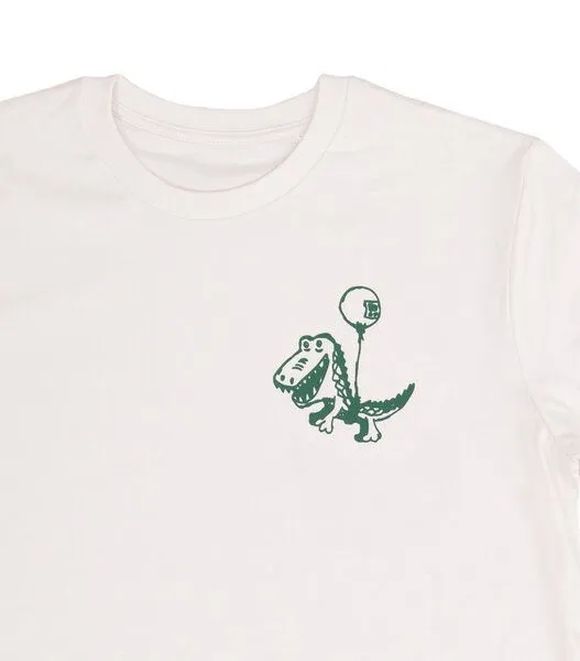 päfjes päfjes Hui fliegendes Kroko am Ballon - Herren Shirt - fair gehandelt - Bio - Natur – Produktbild 2 von 3