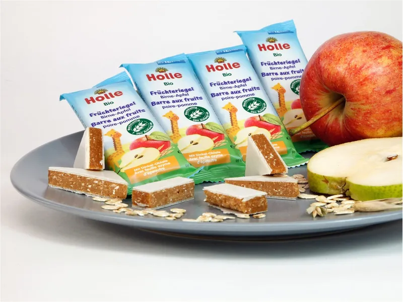 Holle Holle Bio Früchteriegel, 5 x 25 g Apfel-Birne – Produktbild 2 von 2
