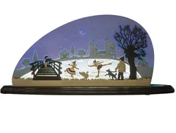 Weigla® Holzkunst Weigla® Holzkunst Moderne Motivleuchte LED- Schwibbogen "Eiszauber NEU" wunderschön – Produktbild 1 von 1