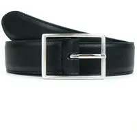 Will's Vegan Shop Will's Vegan Shop Geometrischer Gürtel, 3,5 cm Schwarz Herren, Schwarz, – Produktbild 2 von 2