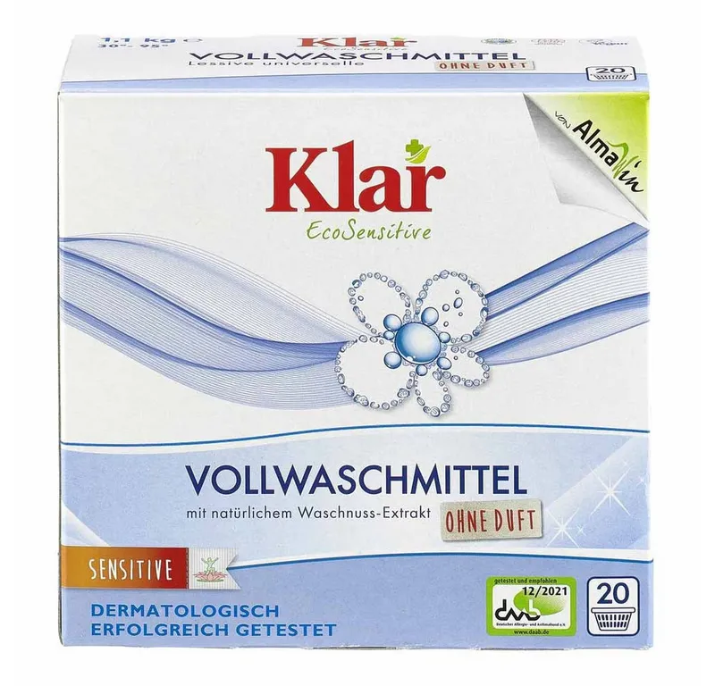 AlmaWin AlmaWin Klar - Vollwaschmittel - Pulver 1,1Kg Vollwaschmittel – Produktbild 1 von 1