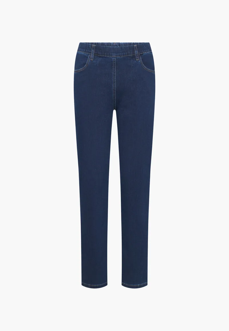 LAURIE LAURIE Damen vegan Jeans Kelly Regular Mittellang Dunkelblau, Extra dunkelblau, – Produktbild 1 von 2