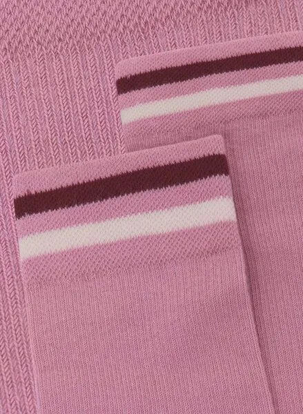 KnowledgeCotton Apparel KnowledgeCotton Apparel Stricksocken COLORBLOCK mit Bio-Baumwolle, Pink-orchid-haze, – Produktbild 2 von 2