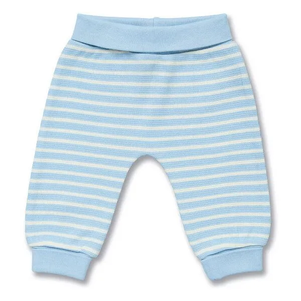 Sense Organics sense-organics Babyhose, Modell SJORS, Hellblau geringelt, – Produktbild 1 von 4