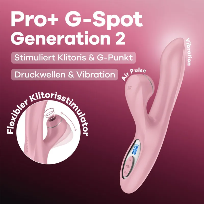 Satisfyer Satisfyer Pro+ G-Spot Generation 2, 22 cm, Rosa, – Produktbild 1 von 1