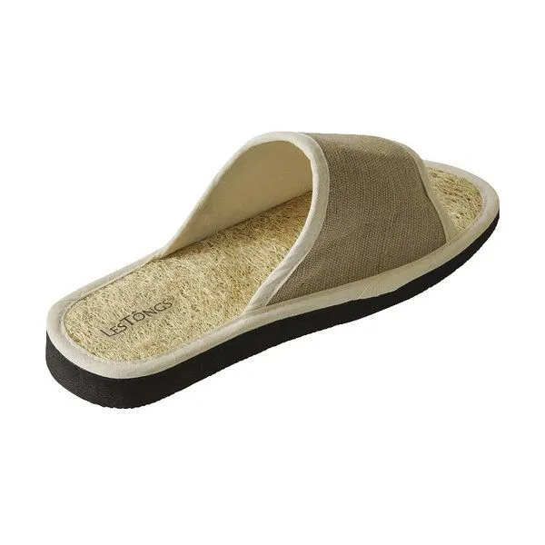 Les Tôngs Les Tôngs Zimtlatschen LOOFA-W Zimtsohle, Jute/weiß, – Produktbild 3 von 4