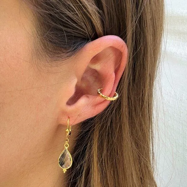 MOANINA MOANINA Ohrring Earcuff Calobra - 925 Silber/18k Gold Vermeil, Gold, – Produktbild 3 von 3