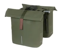 Basil Basil City Double Pannier Bag MIK 2.0 - 28-32 Liter Doppeltasche - Doppelpacktasche - veganes Leder wasserfester Rollverschluss inkl. MIK Adapterplatte – Produktbild 1 von 1