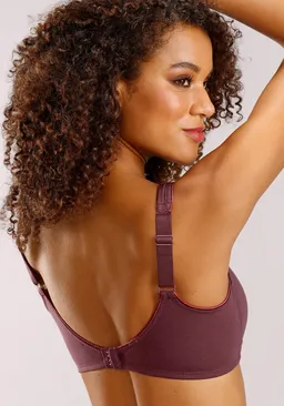 petite fleur by Lascana Entlastungs-BH bordeaux+weiß – Produktbild 1 von 1