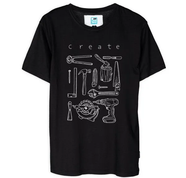Gary Mash GARY MASH Shirt Create groß aus Biobaumwolle, Schwarz, – Produktbild 1 von 4