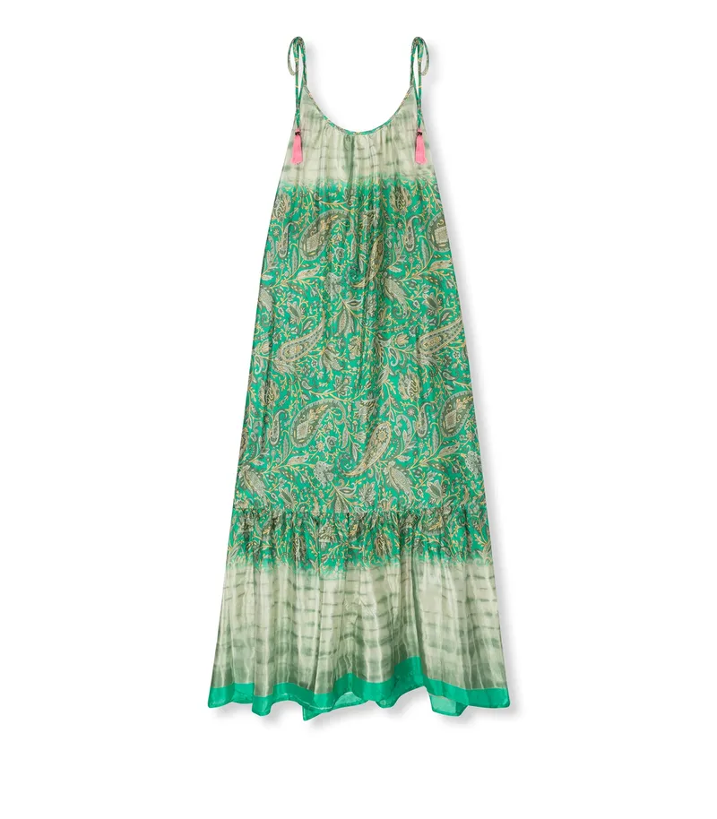el.résidu el.résidu Damen vegan Kleid Myra, Grün, – Produktbild 1 von 2