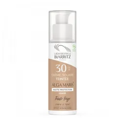 Laboratoires de Biarritz Laboratoires de Biarritz Alga Maris Getönte Sonnencreme Gesicht Beige LSF 30 50 ml – Produktbild 1 von 1