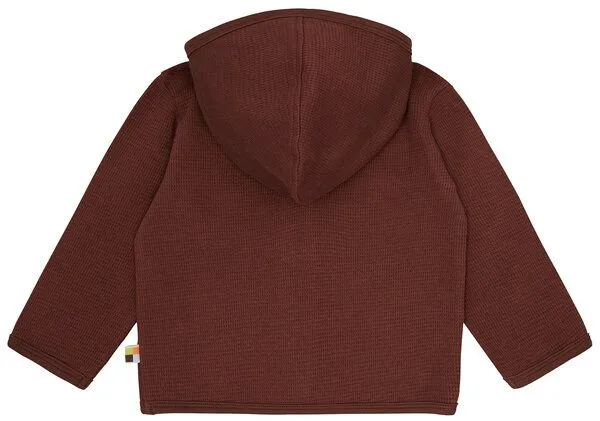 loud + proud loud + proud Babys & Kinder Jacke in Waffeloptik, GOTS-zertifiziert, Wood(braun), – Produktbild 2 von 4