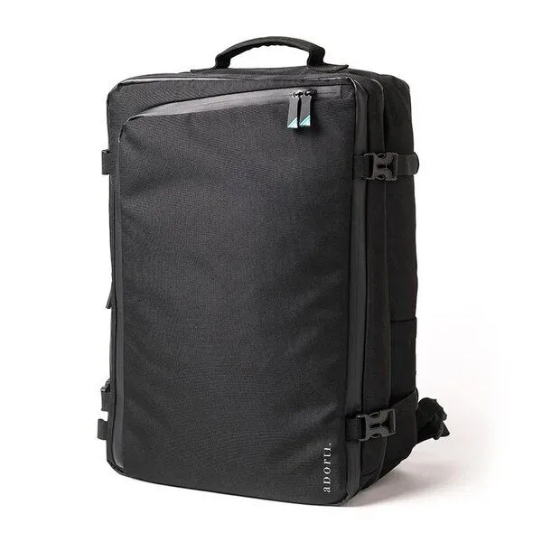 aporti aporti Handgepäck Reiserucksack Bergamo - wasserabweisend, recycled - 45 Liter, Schwarz, – Produktbild 1 von 4