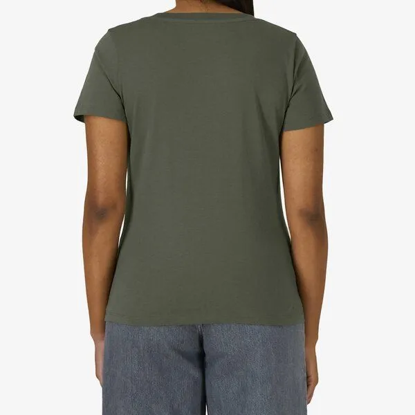 YTWOO YTWOO Mid-Light Damen T-Shirt Slim Fit, Khaki, – Produktbild 3 von 3