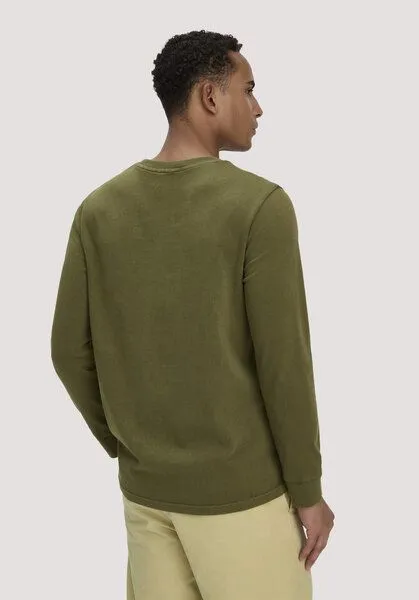 hessnatur hessnatur Jersey Longsleeve Relaxed aus reiner Bio-Baumwolle, Seetang, – Produktbild 2 von 4