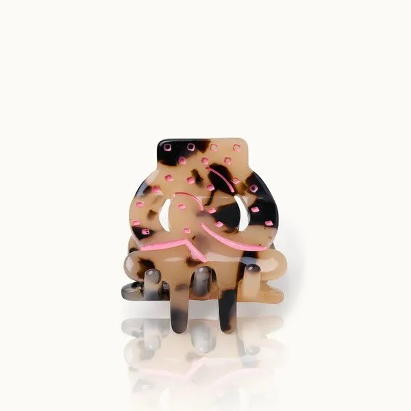 by Vivi. by Vivi. Haarklammer Breze small, Pink-leo, – Produktbild 1 von 1