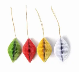 El Puente El Puente Hängedeko "Zapfen", 4er-Set | Fair Trade & Handmade aus Bangladesch – Produktbild 1 von 1