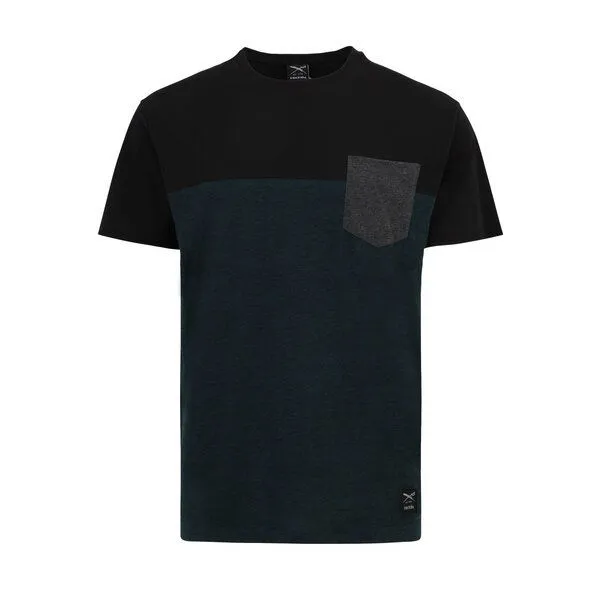 Iriedaily Iriedaily Block Pocket Tee, Deep lake (mehrfarbig), – Produktbild 1 von 2
