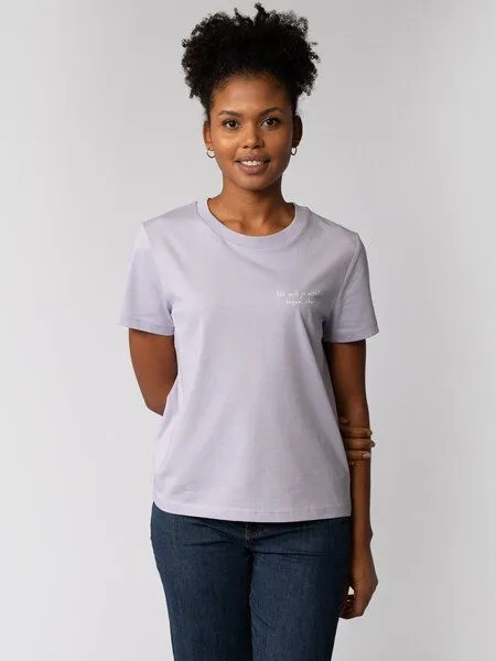watapparel watapparel T-Shirt Frauen Ich will ja nichts sagen aber, Lavender, – Produktbild 1 von 3