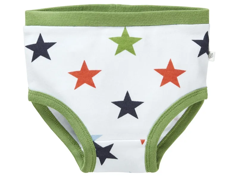 HANS NATUR Kinder Slip Bio-Baumwolle Stern Weiß Gr. 74/80, Weiß, – Produktbild 1 von 2