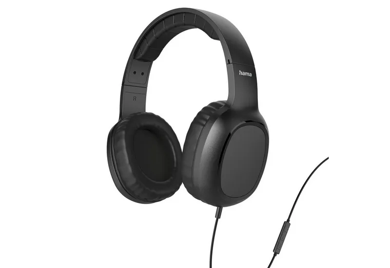 Hama Hama "Kopfhörer ""Fun II"", On-Ear, Mikrofon, einseitige Kabelführung, 3,5-mm, Schw (00221784)" – Produktbild 5 von 7