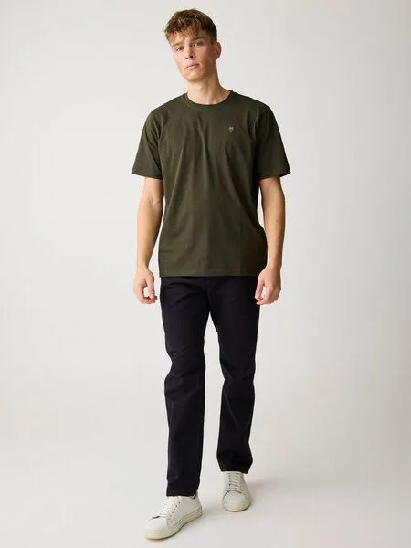 KnowledgeCotton Apparel KnowledgeCotton Apparel Chino-Twill-Hosen CHUCK aus Bio-Baumwolle - ROC/GOTS/Vegan, Schwarz (black) jet, – Produktbild 1 von 5