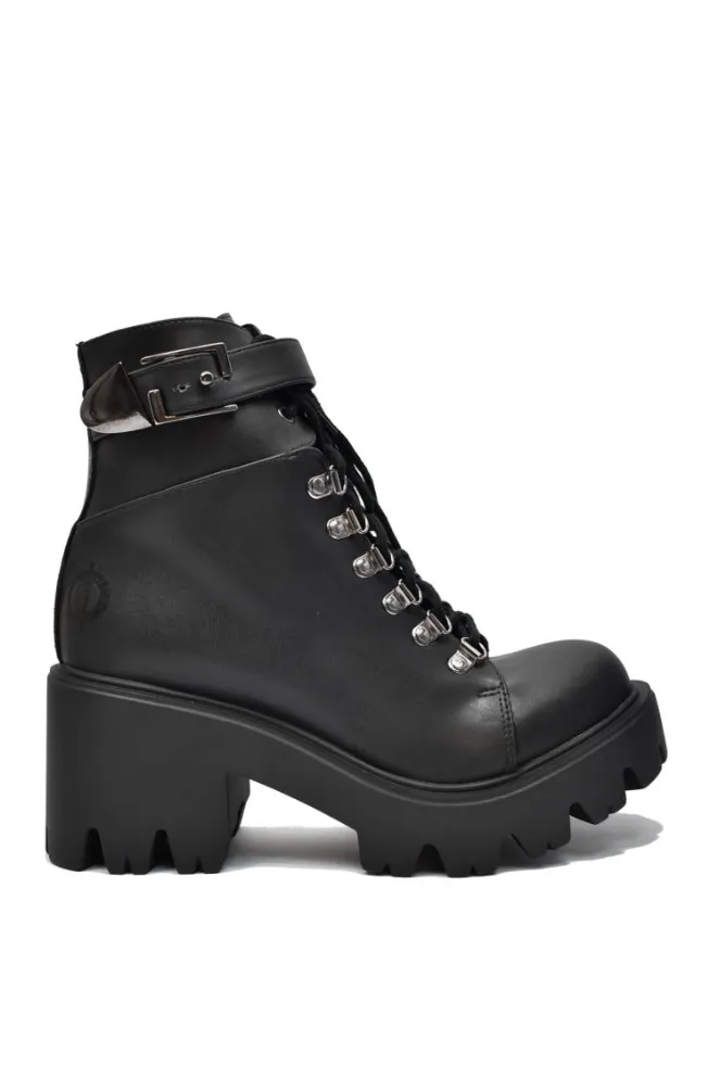 Altercore Altercore Damen vegan Stiefeletten Enid Schwarz, Schwarz, – Produktbild 1 von 2