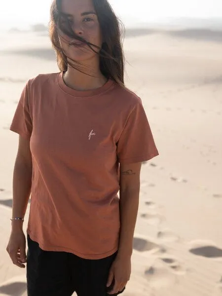 FUXBAU FUXBAU Frauen fux T-Shirt - seegrün, seeblau & rot, Rot, – Produktbild 4 von 4