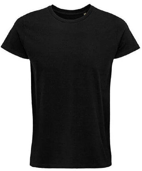 Sol's Sol's Herren T-Shirt Kurzarm Rundhals aus Bio - Baumwolle, Deep black, – Produktbild 1 von 3
