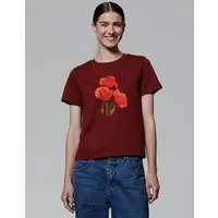 watapparel watapparel T-Shirt Frauen Poppy Flowers – Produktbild 1 von 1