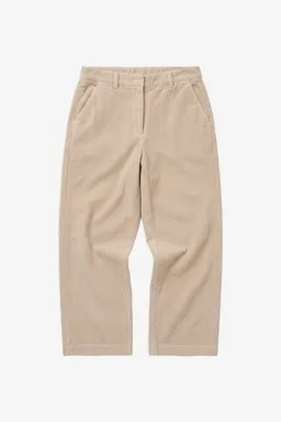 KnowledgeCotton Apparel KnowledgeCotton Apparel Damen vegan Hose Bora Weit Cord Hell Federgrau – Produktbild 1 von 1