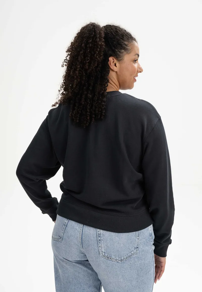 MELA MELA Damen vegan Sweatshirt Rati Schwarz, Schwarz, – Produktbild 1 von 2