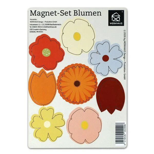 WERKHAUS WERKHAUS Magnet-Set - Blumen – Produktbild 2 von 4