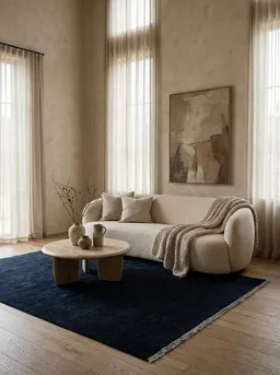 Rugtales Gabbeh Blau „Rugtales“ aus Schurwolle, 189x244 cm – Produktbild 1 von 1