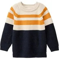 People Wear Organic People Wear Organic Strick Pullover, blau mélange, Bio-Baumwolle – Produktbild 1 von 1