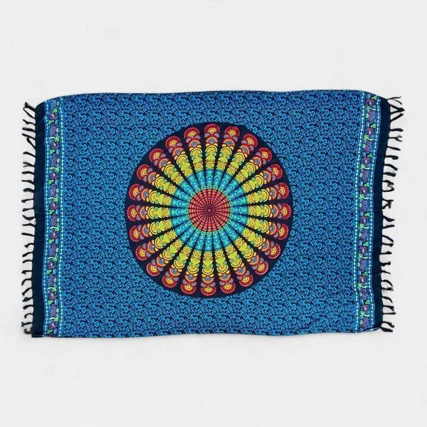 Der Lindwurm Der Lindwurm Sarong- Mandala, Blau (buntes mandala), – Produktbild 1 von 3