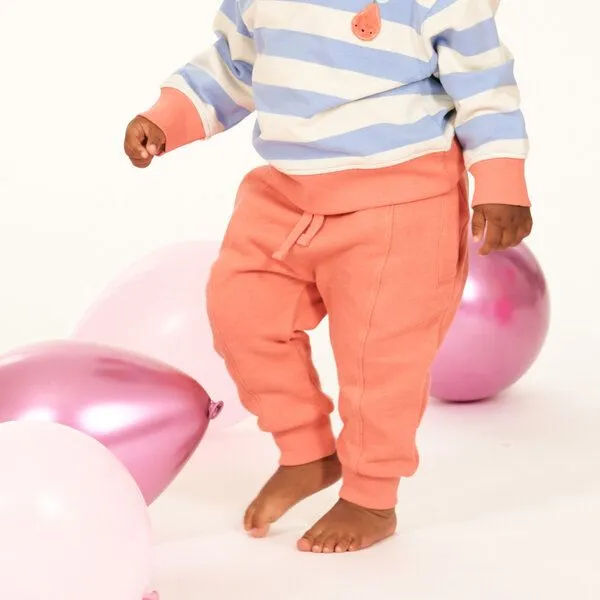 Sense Organics Sense Organics Baby Sweathose, Modell HAUKE, Pfirsichrosa, – Produktbild 2 von 4