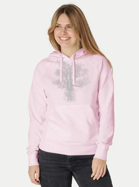 Peaces.bio - handbedruckte Biomode Peaces.bio - handbedruckte Biomode Bio-Damen-Kapuzensweater Chestnut, Rosa, – Produktbild 2 von 3