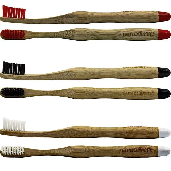 Unicorn unicorn Bambus Zahnbürsten, Schwarz, – Produktbild 2 von 4