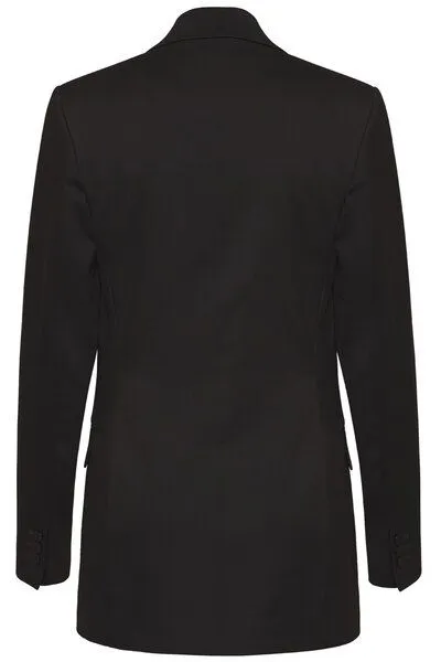 Wunderwerk Wunderwerk Damen Blazer aus 100% Schurwolle "Metro double line blazer S100", Schwarz (black 900), – Produktbild 2 von 4