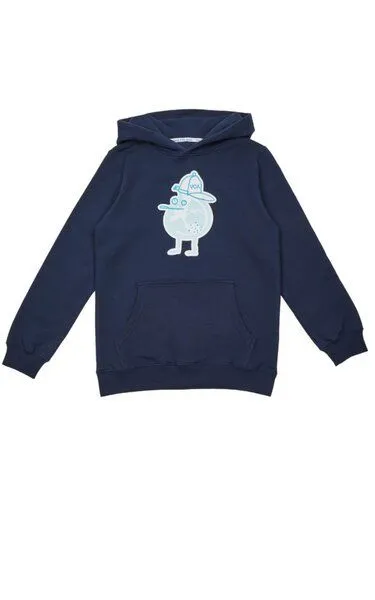 VIVA CON AGUA VIVA CON AGUA Kinder Hoodie ZITRONE Dunkelblau – Produktbild 1 von 2